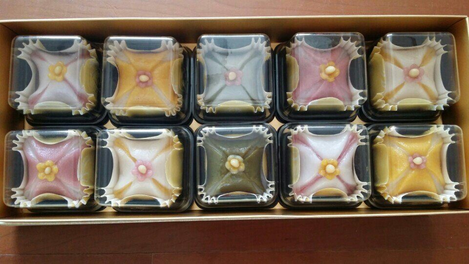 Assorted traditional confections in a presentation box
